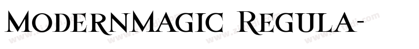 ModernMagic Regula字体转换